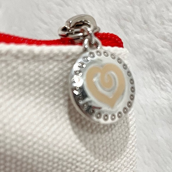 Brighton Show Your Stripes Canvas Cosmetic/Travel Zippered Pouch NWT - Picture 3 of 3